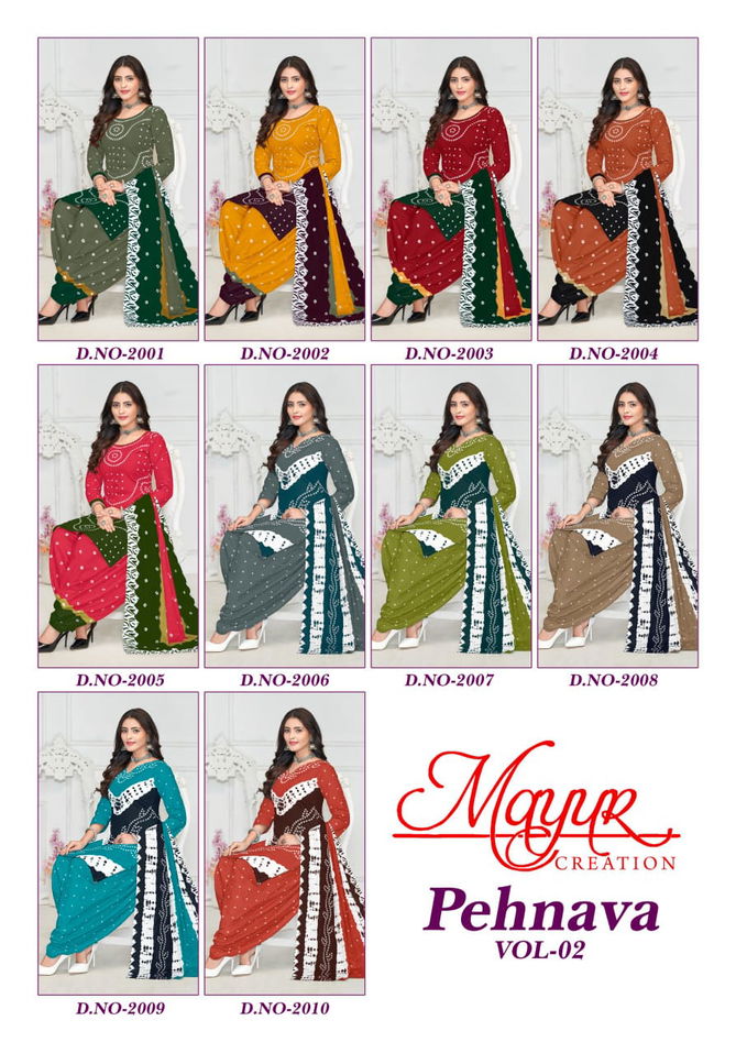 Pehnava Vol 2 By Mayur Printed Cotton Dress Material Wholesale Price In Surat